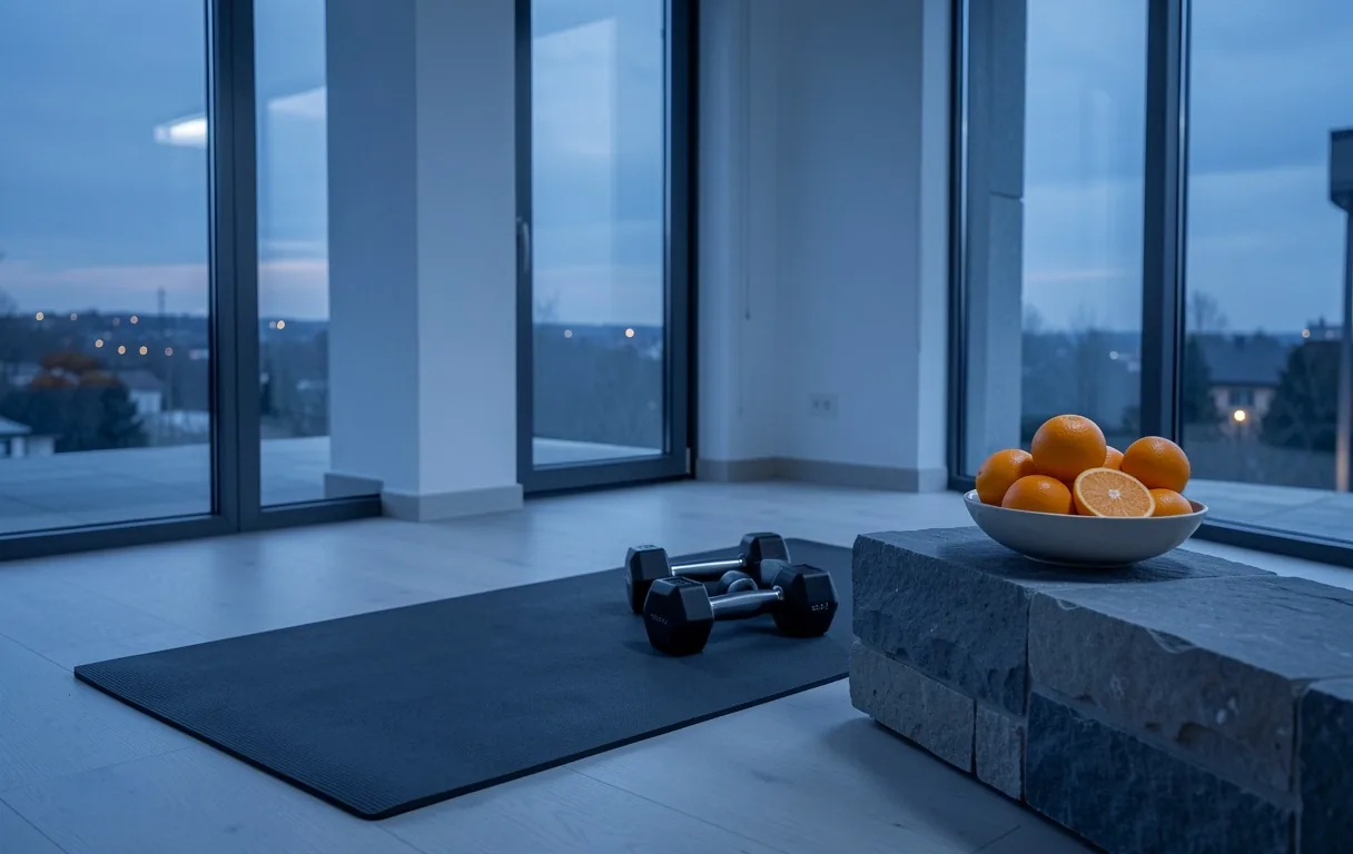 Minimalist wellness environment